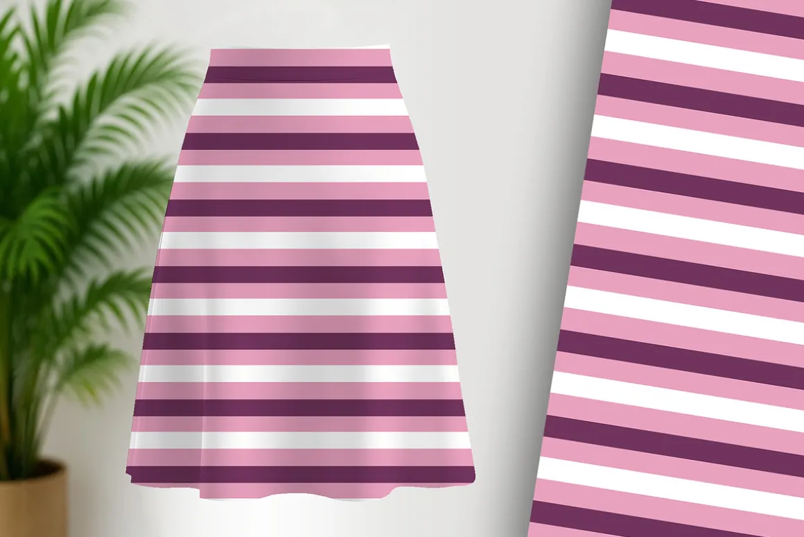 Unicorn Pop Art Pink Stripe