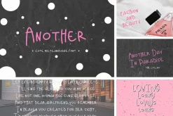 Unique 82in1 Handwritten font