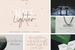 Unique 82in1 Handwritten font