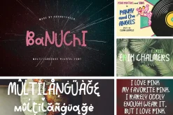 Unique 82in1 Handwritten font