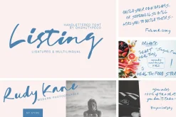 Unique 82in1 Handwritten font