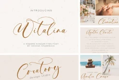 Unique 82in1 Handwritten font