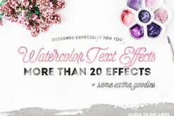 Unique Watercolor Text Styles Vol. I