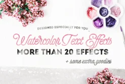 Unique Watercolor Text Styles Vol. I