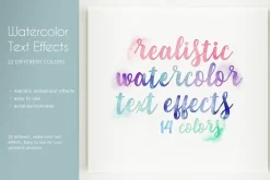 Unique Watercolor Text Styles Vol. I
