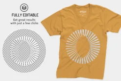 Unisex Fine Jersey V-Neck Mockups