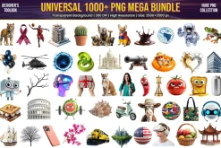 Universal PNG Clipart Mega Bundle