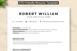 USAJob Resume Template