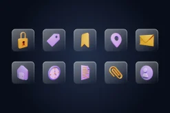 User Interface 3D Icons Set