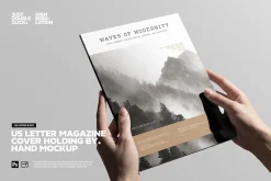 US Letter Magazine Cover Mockup
