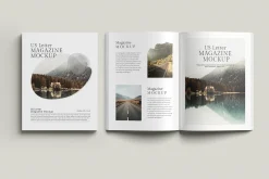Us Letter Magazine Mockup