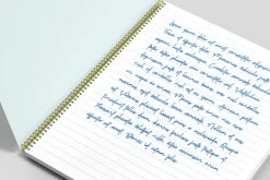 US Letter Spiral Notebook Mockup