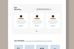 UX UI Website Landing Page Wireframe