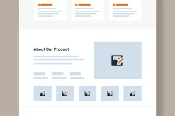 UX UI Website Landing Page Wireframe