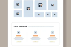 UX UI Website Landing Page Wireframe