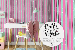 Valentine Cats Seamless Patterns Set