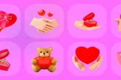 Valentine 3D Icons