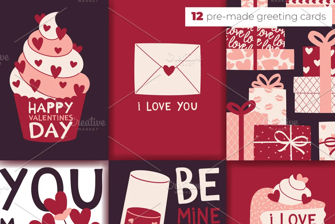 Valentines Clipart, Cards & Patterns