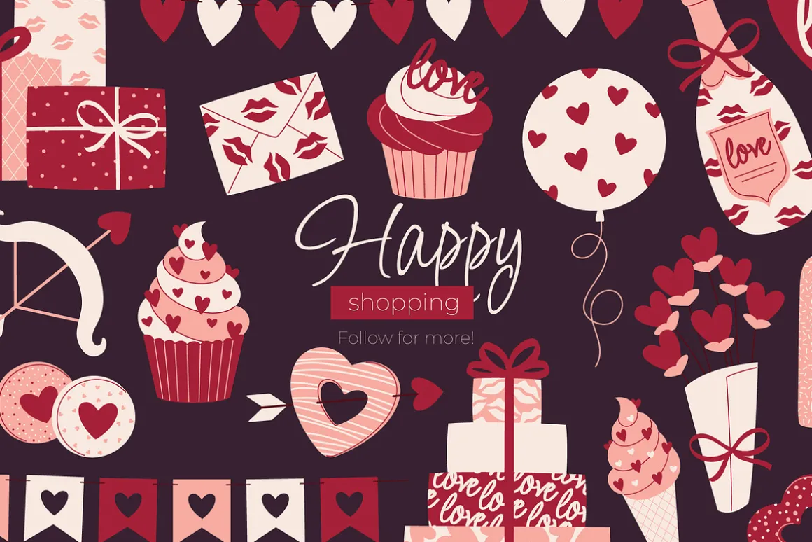 Valentines Clipart, Cards & Patterns