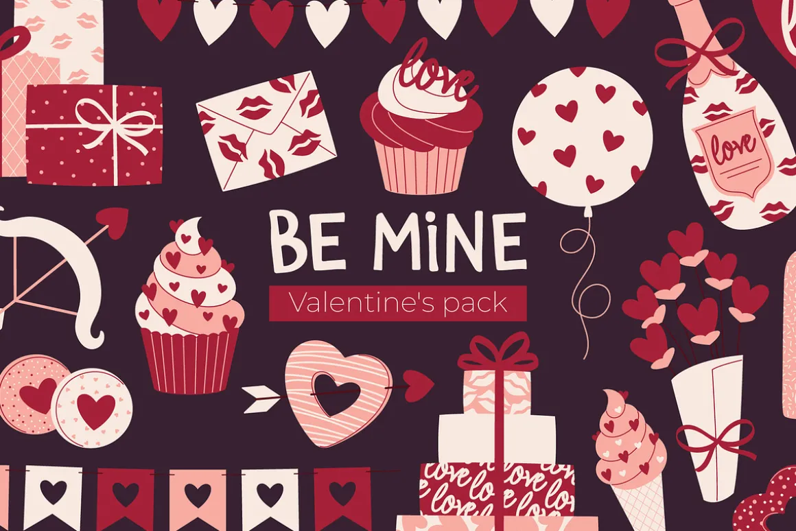 Valentines Clipart, Cards & Patterns
