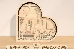 Valentine’s Day Multilayer Laser Cut