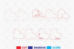 Valentine’s Day Multilayer Laser Cut