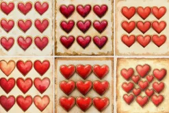 Valentine's Day Red Hearts