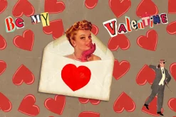 Valentines day RETRO Design SET