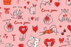 Valentine's Day Sphinx Hairless Cats