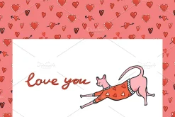 Valentine's Day Sphinx Hairless Cats