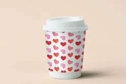 Valentine seamless patterns set