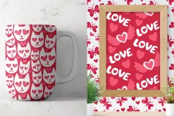 12 Valentine seamless patterns