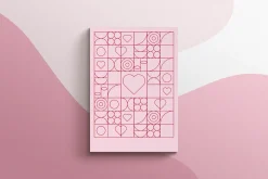 VALENTINE'S Heart Geometric Pattern
