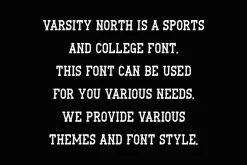 Varsity North - Baseball Font