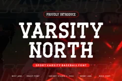 Varsity North - Baseball Font