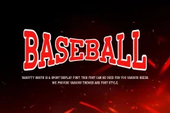 Varsity North - Baseball Font