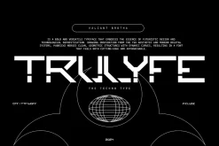VB Trulyfe - Futuristic Display Font