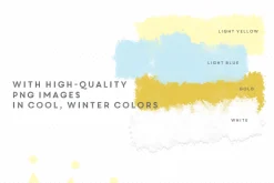 Vector textured grungy snowflakes