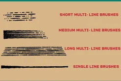 100+ Vector Engraving line Brushes,
