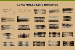 100+ Vector Engraving line Brushes,