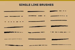 100+ Vector Engraving line Brushes,