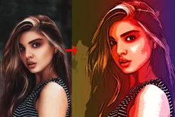 Vector Painting Effect Photoshop Act