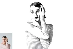 Vector Portrait Art Photoshop Action