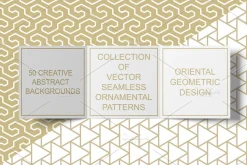 Vector seamless geometric patterns