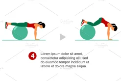 Vector set of gym icons