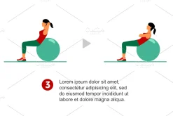 Vector set of gym icons