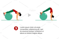 Vector set of gym icons