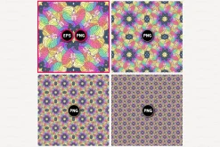 vector Unicorn seamless pattern