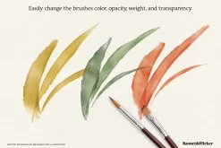 Vector Watercolor Brushes