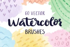 Vector Watercolor Brushes Collection